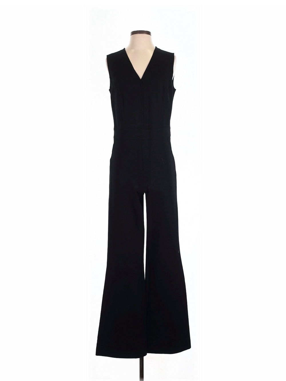 SPANX Black V-Neck Wide-Leg Jumpsuit